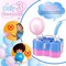3-in-1 Electric Balloon Pump – Portable Dual Nozzle Inflator & Deflator for 260Q Balloons, Pool Floats & Air Mattresses (Blue & Pink)